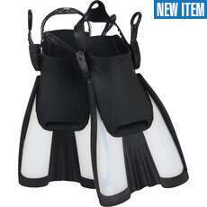 Pinne Corte Da Snorkeling/Nuoto Ocean Blue Avance-Pro - Nere