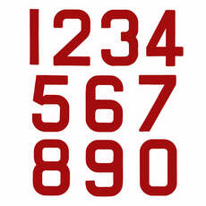 Ersatz Optimist Sail Numbers - Klasse Legal - Red