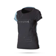 Mystic Diva Frauen Uv50 Kurzarm Quick Dry Top - Schwarz