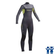 Gul Junior RESPONSE 5/3mm CZ Blindstitch Wetsuit - Gunmetal/Lime Gul Junior RESPONSE 5/3mm CZ Blindstitch Wetsuit - Gunmetal/Lime