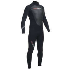 Gul Response 4/3 Mm Blind Steamer Wetsuit - Schwarz / Schwarz