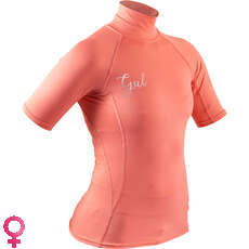 Gul Womens Swami Kurzarm Rash Vest / Guard - Coral - Rg0330-B7