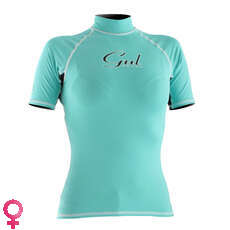 Gul Swami Manga Corta Para Mujer De Rash Chaleco / Guardia - Pistacho / Negro