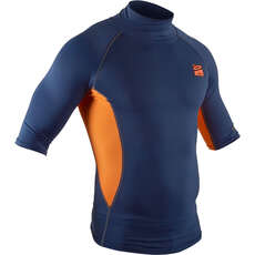 Gul Xola Kurzarm Rashvest - Navy / Orange - Rg0338-B7