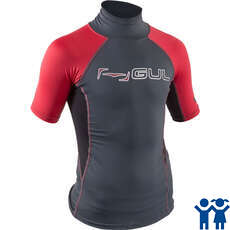 Gul Junior Kurzarm Rashvest - Traube / Rot - Rg0341-B7