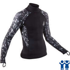 Gul Junior Langarm Rash Weste / Guard - Schwarz / Camo - Rg0344-B7