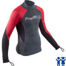 Gul Junior Langarm Rash Weste / Guard - Grape / Red- Rg0344-B7