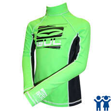 Gul Long Sleeve Junior Rash Vest / Guard - Lime/Black