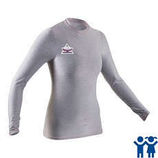 Gul Junior Mädchen Langarm T-Shirt Fit Rashvest - Grau - Rg0374-B7