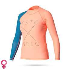 Mystic Mendina Manica Lunga Womens Rashvest - Coral