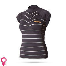 Mystic Stella Womens Capsleeve Rashvest - Nero