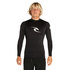 Rash Guard Uv Manica Lunga Rip Curl Corpo - Nero