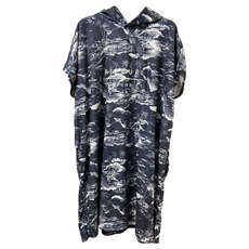 Rip Curl Mix Up Poncho Con Capucha - Azul Marino Ctwah9