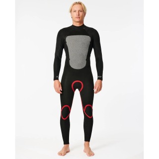 Rip Curl Omega 3/2 Mm Blindstich-Neoprenanzug – Schwarz