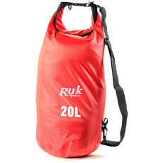 Ruk Sport 20L Trockentaschen Mit Riemen - Rot - Db023