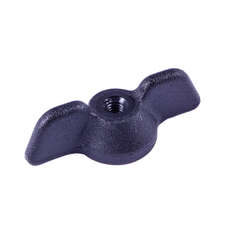 Seasure Rudder Wing Nut - Schwarz Nylon - M6 / M8