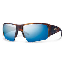 Smith Captains Choice Polarisierte Sonnenbrille - Havana / Blue Mirror Chromapop