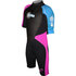 Sola Junior Storm 3/2Mm Shorty Neoprenanzug - Pink/türkis A1103