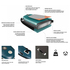 Sola 10'6 Aufblasbares Sup Paddle Board Paket - Teal