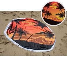Sola Round Beach Handtuch - 150Cm Durchmesser - Orange