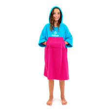 Surflogic Junior Poncho / Wickelrobe - Cyan/pink - 59807