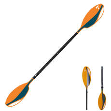 Tahe 2-Teiliges Kajakpaddel Aus Aluminium - 220 Cm - Orange