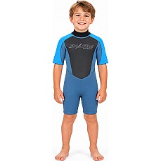 Typhoon Swarm3 Kleinkinder 3 / 2Mm Shorty Neoprenanzug - Blue Steel / Blue 250996
