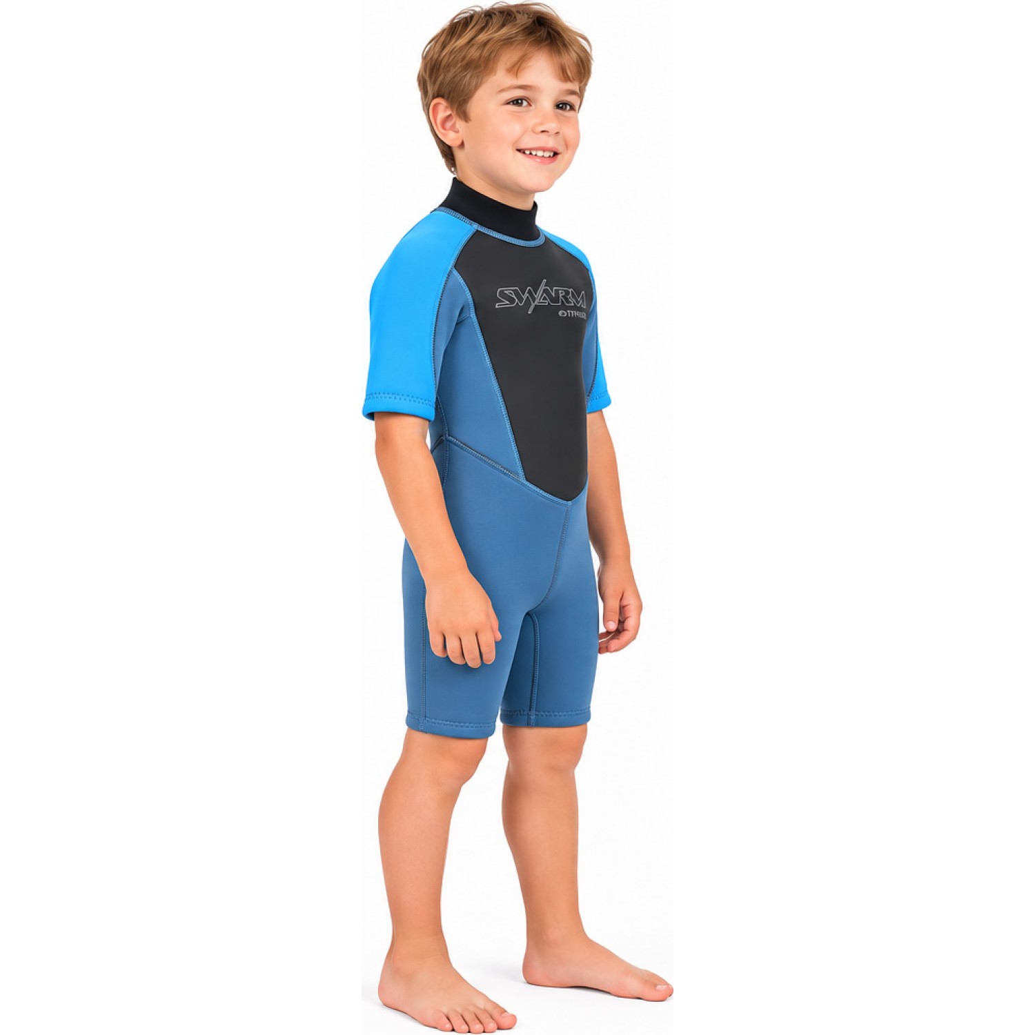 Typhoon Swarm3 Kleinkinder 3 / 2Mm Shorty Neoprenanzug - Blue Steel / Blue 250996
