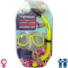 Typhoon Pro Mask & Snorkel Set - Teen / Ladies - Yellow