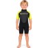 Taifunschwarm Kleinkinder 3Mm Shorty Neoprenanzug - Flammengelb - 471351