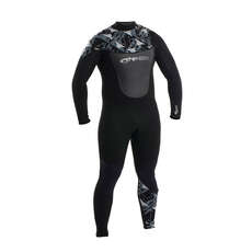 Traje De Neopreno Con Cremallera Frontal Typhoon Vortex Gbs 5/4 / 3Mm - Negro / Plateado - 250643