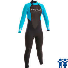 Typhoon Storm Girls 5/4/3mm Wetsuit - Graphite/Turquoise