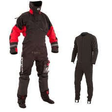 Typhoon Max B Muta Stagna Nero / Rosso C / W Con Zip  - Incl Undersuit