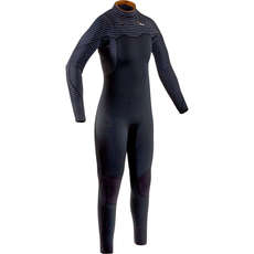Gul Damen Viper 4/3 Blindstitched Chest Zip Wetsuit - Schwarz - Vr1235-B7