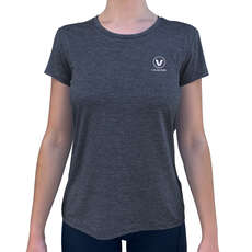 Vaikobi Womens UV Performance Tech Tee  - Charcoal VK-243