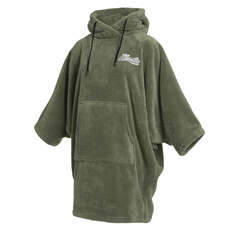 Mystic Womens Teddy Poncho - Olive Green 220272