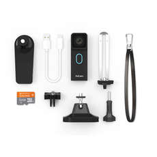 Yocam Action-Kamera & Deluxe Accessory Pack & 32Gb Microsd - Schwarz