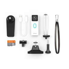 Yocam Action-Kamera & Deluxe Accessory Pack & 32Gb Microsd - Weiß