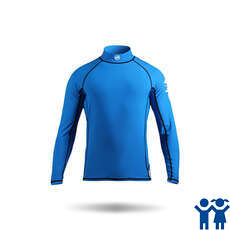 Zhik Kids Long Sleeve Spandex Rash Vest / Wächter - Cyan