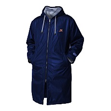 Zone3 Parka Poncho Wickelkleid - Navy/orange