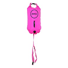 Zone3 Schwimmboje Open Water Swimming Tow Float Dry Bag - Hi-Viz Pink -28L