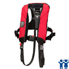 Crewsaver Crewfit 150N Junior Automatic Harness Lifejacket - Red