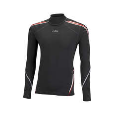 Gill Mens Hydrophobe Maglia A Manica Lunga - Nero