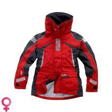 Gill Os1 Sailing Womens Jacket - Red / Graphite