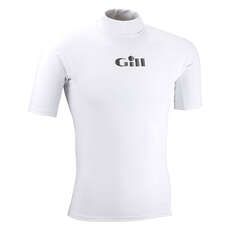 Gill Uv Manga Corta Rash Chaleco - Blanco