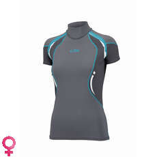 Manica Gill Donna Sport Uv Corto Rash Vest - Cenere / Grafite