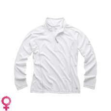 Gill Para Mujer Uv Tec Zip Neck Top De Manga Larga - Blanco