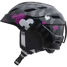 Giro Nine.10 Jr. Kinder Kinder Ski & Snowboard Helm - Black Heart Helix