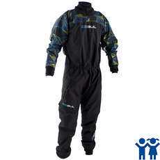 Gul Junior Enforcer Volver Zip Drysuit - Charcoal / Negro