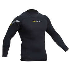 1Mm Gul Junior Code Zéro Thermo Wetsuit Top - Noir